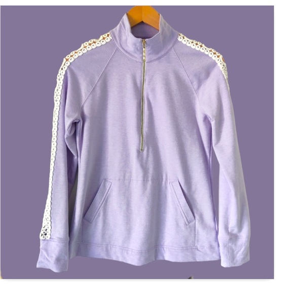 Lilly Pulitzer Skipper Popover UPF Lavender - Picture 1 of 6